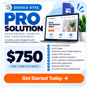 youask- Google Sites PRO Solution: Professional website for $750. Get started today! -image