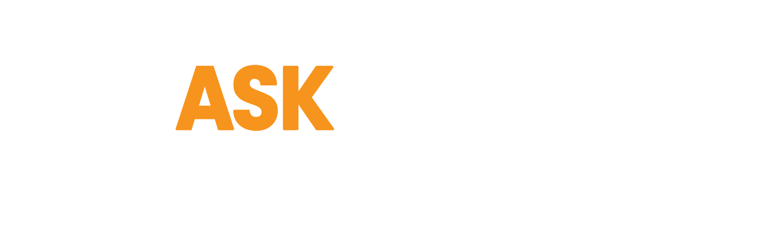 youask- Orange "ASK" text on a white background. -image